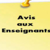 avis aux enseignants